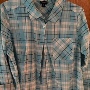 Torrid Blue Plaid Women’s Shirt